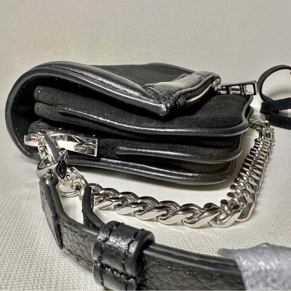 Zadig & Voltaire Rock Nano Novel Foldover Chain Strap Bag - Picture 4 of 8